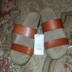 Universal Thread Women's Cognac Kerryl Wedge